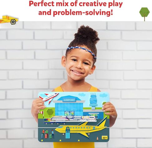 Skillmatics Tangram Puzzles - Vehicles, STEM Games, Educational Learning Toys, 150+ Foam Tangram Stickers, Brain Teasers, Arts & Crafts for Boys & Girls, Gifts for Ages 4, 5, 6, 7 in Kuwait