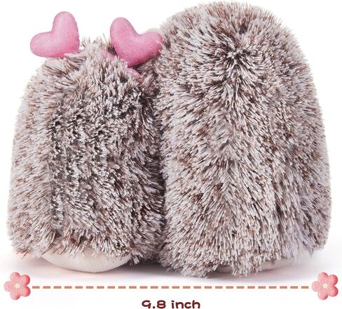 IKASA Hedgehog Stuffed Animal Plush Toy Holding Heart with Love for Valentine Day,7.8" Pair of Cute Soft Small Toys,Gifts for Girlfriend in Saudi Arabia