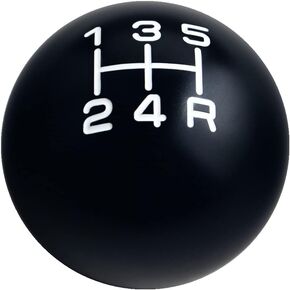 DEWHEL Black/White Inlay Sphere Aluminum 200 Grams Weighted Manual Shift Knob 5 Speed Short Throw Shifter M12x1.25 M10x1.5 M10x1.25 M8x1.25