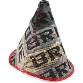 Universal Shift Boot Cover,Fabric Shifter Manual/Auto Shift Knob Boot Dust Cover,LightGray