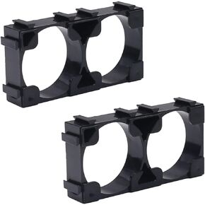 Bettomshin 50Pcs 32650 Lithium Cell Spacer Double Battery Holder Bracket Battery Pack Bracket for DIY Fixed Battery 32.4mm Hole Dia