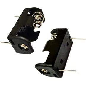 (Pack of 2 14250 Battery Holder, 1/2AA Battery Holder, ER14250 Battery Holder, 1/2AA 3.6V Battery Holder with PCB Solder Mounting Lead