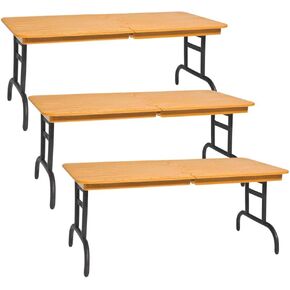 Set of 3 Brown Breakable Tables for Wrestling Action Figures