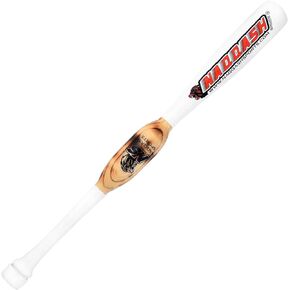Wooden Baseball bat in Maple Wood in 30 inches / 34 oz White