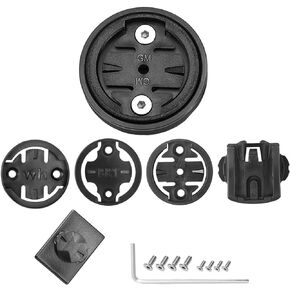 Bike Computer Stem Top Cap Mount - Garmin Stem Mount Compatible with Garmin 25 200 130 500 510 520 520 800 810 820 1000 1030,Wahoo Elemnt,Bryton,Cateye Cycling GPS Computer,Includes Bike Phone Holder