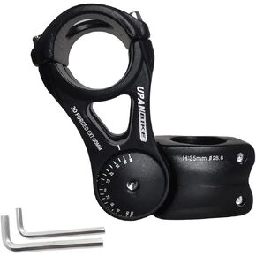 UPANBIKE Bike Adjustable Stem 31.8mm 85 Degree 90mm 110mm 145mm Aluminum Alloy Riser Extender for MTB Mountain Bicycle Road City Bike