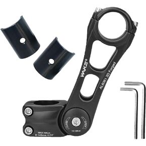 FOMTOR Bike Stem Universal 31.8mm and 25.4 mm Adjustable±90 Degree 90mm 110mm 145mm MTB Stems Bicycle Handlebar Stem Riser for Mountain Bike, Road Bike, BMX City Bike, Fixie Gear Bicycle, Cycling