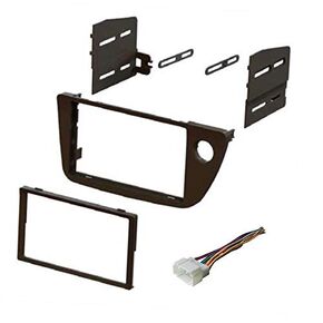 ASC Audio Car Stereo Dash Install Kit and Wire Harness for Installing an Aftermarket Double Din Radio for 2002 2003 2004 2005 2006 Acura RSX