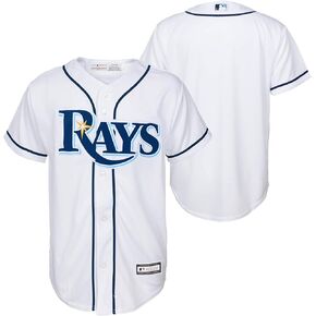 Tampa Bay Rays MLB Kids Youth 4-20 White Home Team Jersey