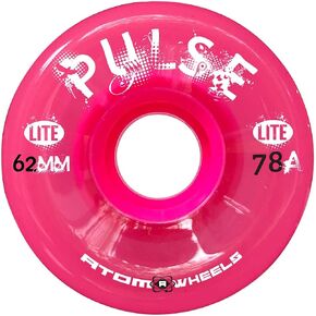 Quad Roller Wheels/Outdoor/Hardness 78A / 62x33 Pink Pulse Lite / 1 Pack - 4 Wheels