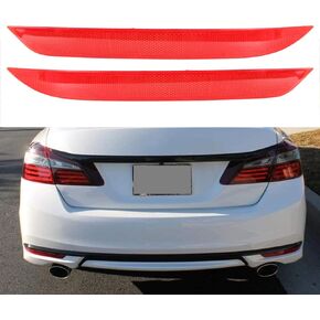 2Pc Rear Left & Right Bumper Reflector Set Replacement for Honda Accord 2016-2017 HO1185111 HO1184111 33505T2AA11 33555T2AA11