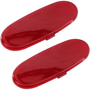 Car Interior Door Reflectors Panel Reflector Red Front Reflector Light Cover Compatible with Dodge Ram 1500 2500 3500 Ram 4500 5500 2008-2009 Dodge Durango Chrysler Aspen 2007-2009