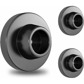 Door Stops for Wall Protector, Door Knob Wall Shield, Black Door Bumper for Slamming, Door Handle Stopper, Wall Hole Cover 3PCS