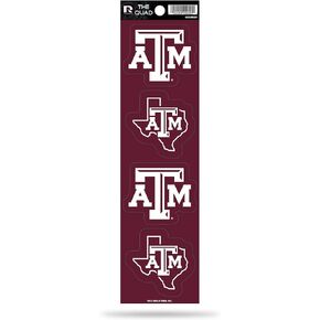 Rico Industries NCAA Notre Dame Fighting Irish Die Cut ورقة الملصقات الرباعية، 3.00 بوصة × 11.00 بوصة، لون الفريق، 4 قطع
