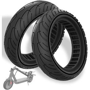 8.5 Inch Scooter Tires, 50/75-6.1 Solid Tire for Hover 1 Journey Jive Pioneer Gotrax GXL V2 XR AOVOPRO ES80 Razor c25 iScooter i9s, 8 1/2 Honeycomb Kick Scooter Front Rear Replacement Wheels