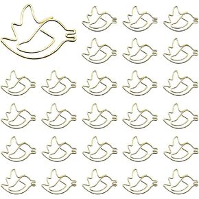 Clear Paper Holder， JruiZhp 50 Pcs Flamingo Shaped Pink Paper Clips Great for Paper Clip Collectors Or Office Gift with Lid and Gift Box (Flamingo)