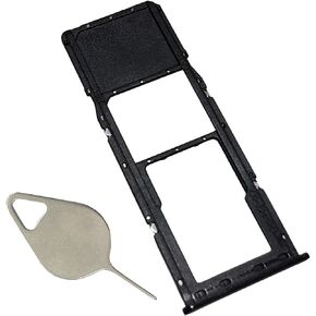 A10e Dual Sim Card Tray Slot Replacement for Samsung Galaxy A10e A102U 5.83 Inch 2019 with Eject pin (Black)