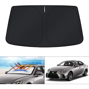 KUST Custom Fit Windshield Sun Shade for 2014-2020 Lexus is Sedan Window Shade Foldable Sun Visor Protector Blocks UV Rays Keep Your Car Cooler (NOT for Lexus RX, ES)