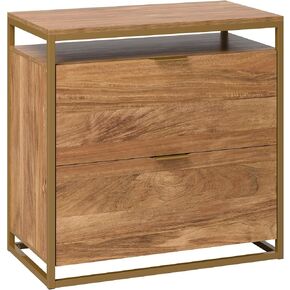 Sauder International Lux Lateral File, L: 30.32" x W: 16.54" x H: 29.72", Sindoori Mango Finish in Kuwait