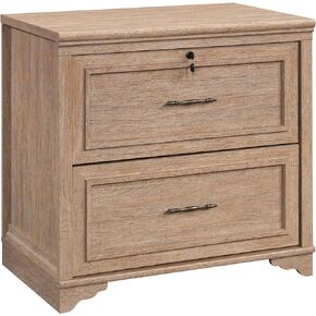 Sauder Rollingwood Lateral File, L: 31.5" x W: 20.0" x H: 29.76", Brushed Oak Finish