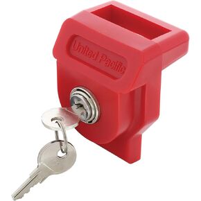 United Pacific 90625 Heavy-Duty Plastic Glad Hand Lock, Individually Keyed, Over-Molded Lock Cylinder, Trailer Lockout Device – 1 Unit w/2 Keys