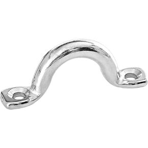 AMYSPORTS Tie Down Deck Loop Steel Stainless Hardware Deck Loop Marine Boat Top Eye Strap Kayak Pad SUS316