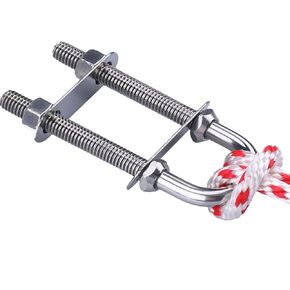 Marinebaby Stainless Steel Marine Boat Stern Bow Eye Tie Down U Bolt (4-1/2" & 5" Length) (5 inch Length)