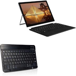 BoxWave Keyboard Compatible with Chuwi UBook X (Keyboard SlimKeys Bluetooth Keyboard, Portable Keyboard with Integrated Commands for Chuwi UBook X - Jet Black