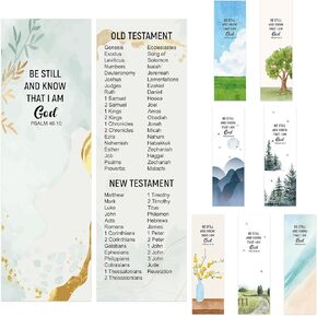 64 Pieces Books of The Bible Bookmarkers Large Print Christian Gifts Book Markers for Reading Christian Bookmarks Religious Bookmarks for Book Lovers Readers School Office Supplies Gift