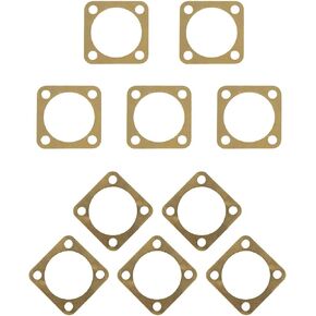 UAUS 10 Pcs Brass Cylinder Head Cover Gasket for 66cc 80cc 2 Stroke Engine Motorized Bicycle Bike