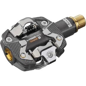 LOOK Cycle - X-Track Race Carbon Ti MTB Bike Pedals - Standard SPD Mechanism Compatible - Carbon Body, Titanium Axle - Clipless Pedal - Large Platform - Extremely Reliable Ultralight Clip in Pedals