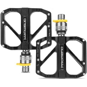 Road Bikes Pedal Mountain Bicycle Bicycle Pedals Quick Release Pedals Non-Slip Ultralight 9/16 inch 3 Bearings Design for Mountain BMX MTB Bike Cycling Road Bike Pedals