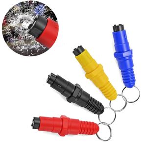Car Glass Breaker 4pack Emergency Escape Tools car Window Glass Hammer Crusher and seat Belt Cutter Family Rescue and car Emergency Escape Tools Escape Two in one