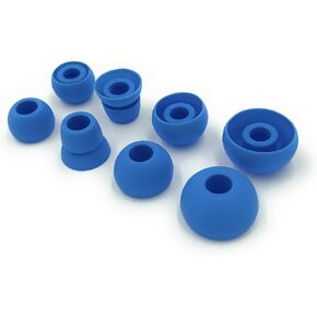 Black Replacement Earbud Tips for Beats Powerbeats3 Wireless Stereo Headphones - Small, Medium, Large, and Double Flange (Black)