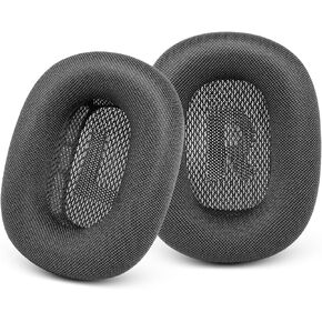 Upgraded Ear Cushions Replacement Earpads for Apple AirPods Max Headphones, Mesh Fabric Ear Pads Cover with Memory Foam and Magnet for AirPods Max (Space Gray)