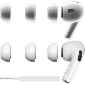 4 أحجام من أطراف الأذن البديلة المتوافقة مع AirPods Pro وAirPods Pro 2، وأطراف أذن محدثة من السيليكون بما في ذلك حجم صغير جدًا مع حقيبة تخزين محمولة (XS/S/M/L)
