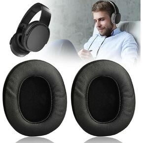 Replacement Ear Pads Ear Cups Repair Parts Protein Leather Memory Foam for Skullcandy Crusher 3.0 Wireless Hesh 3