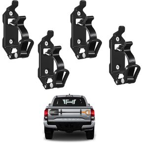 4PCS Shovel Holder for Truck,Shovel Mount for Roof Rack Adjusts Metal Rubber Axe Clamp Wall Mounting Kit Truck Rack Off Road Overland Gear Accessories for Truck Bed Fit 0.67" to 1.57" Diameter Tools