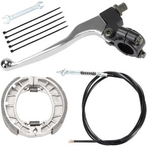Mini Bike Brake Kit Lever Handle Brake Line 172cm 67.7" Drum Throttle Cable for 196cc 200cc Motorcycle 6.5hp Coleman CT200U CT200U-EX BT200X Baja Warrior MB165 MB200 Massimo Mini Bike Brakes Parts