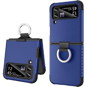 BENTOBEN Samsung Galaxy Z Flip 4 Case, Z Flip 4 5G Case, Heavy Duty 2 in 1 Full Body Rugged Shockproof Protection Cover with Ring Girls Women Boy Men Covers for Galaxy Z Flip 4 6.7", Purple/Mint