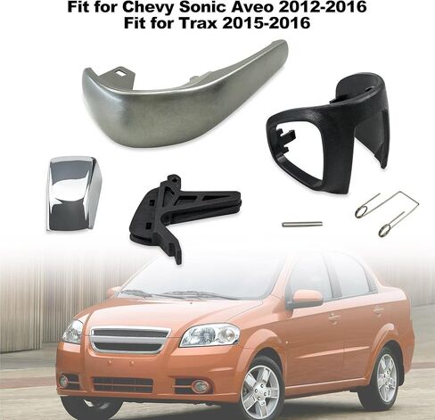 طقم مقبض ناقل الحركة الأوتوماتيكي مناسب لسيارة Chevy Sonic Aveo 2012-2016 Trax 2015 2016 استبدال 42423234 95393161 42539736 مجموعة غطاء رافعة مقبض التروس مع دبوس وزنبرك in Kuwait