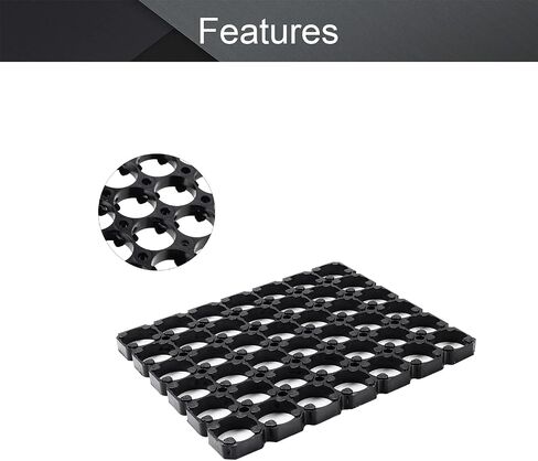Fielect 10Pcs 6x7 Cell Spacer 21700 Lithium Battery Holder Bracket for DIY Battery Pack 21.3mm Hole Dia in Saudi Arabia
