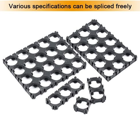 Fielect 10Pcs 6x7 Cell Spacer 21700 Lithium Battery Holder Bracket for DIY Battery Pack 21.3mm Hole Dia in Saudi Arabia