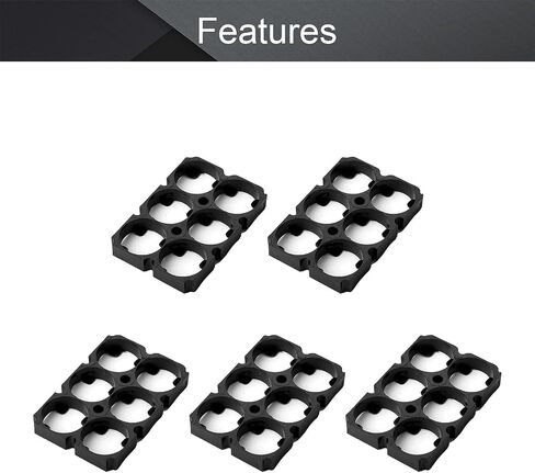 Fielect 10Pcs 6x7 Cell Spacer 21700 Lithium Battery Holder Bracket for DIY Battery Pack 21.3mm Hole Dia in Saudi Arabia