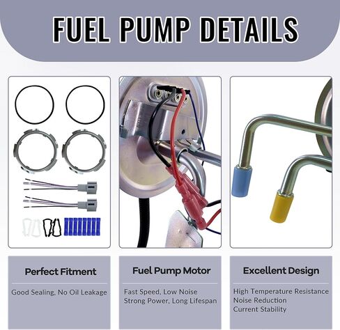 مجموعة مضخة الوقود الأمامية والخلفية SP2005H SP2007H تناسب Ford F-150 F-250 F-350 1992 1993 1994 1995 1996 1997 معدلات تدفق الضغط العالي (2 قطعة) in Saudi Arabia