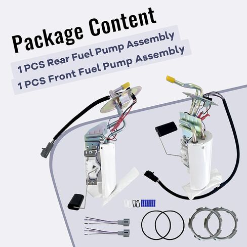 مجموعة مضخة الوقود الأمامية والخلفية SP2005H SP2007H تناسب Ford F-150 F-250 F-350 1992 1993 1994 1995 1996 1997 معدلات تدفق الضغط العالي (2 قطعة) in Saudi Arabia