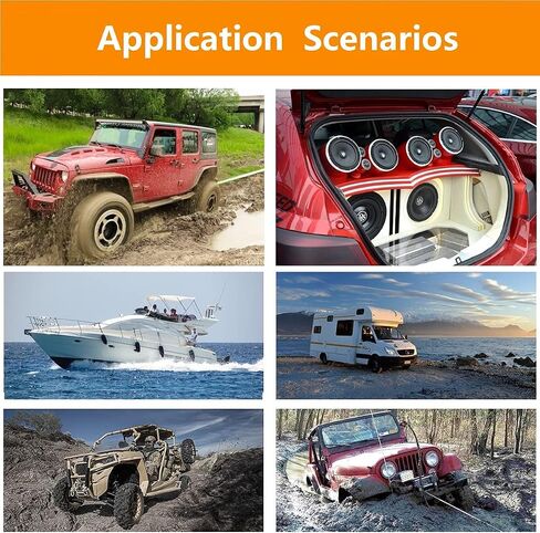 80 Amp Circuit Breaker with Manual Reset Fuse for Car Marine Trolling Motors Boat ATV Manual Power Protect for Audio System Fuse DC 12V-48V Waterproof (80A) in Saudi Arabia