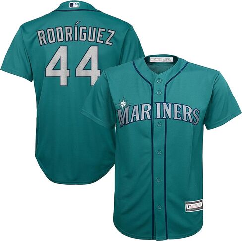 OuterStuff Julio Rodriguez Seattle Mariners MLB Kids 4-7 قميص لاعب بديل أخضر in Kuwait