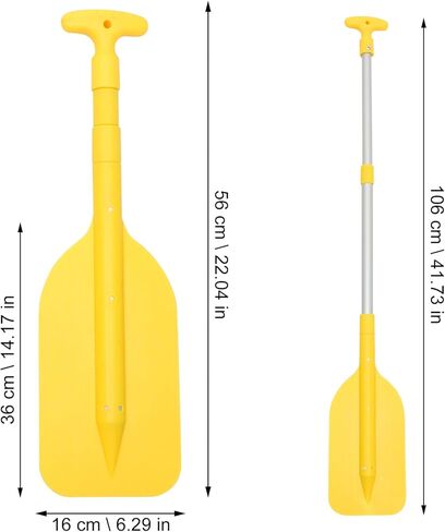 مجاذيف BESPORTBLE SUP من سبائك الألومنيوم مجذاف قارب تلسكوبي لفصل الصيف في الهواء الطلق زورق كاياك لركوب الأمواج لوازم مجداف 54-106 سم (أصفر) in Kuwait