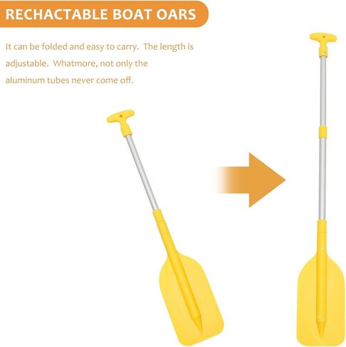 مجاذيف BESPORTBLE SUP من سبائك الألومنيوم مجذاف قارب تلسكوبي لفصل الصيف في الهواء الطلق زورق كاياك لركوب الأمواج لوازم مجداف 54-106 سم (أصفر) in Kuwait